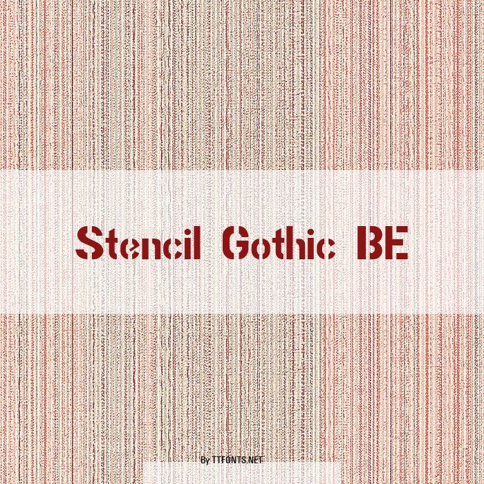 Stencil Gothic BE example